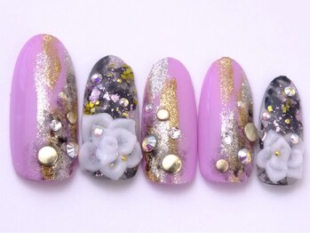 ネイリックス 栄ガスビル(NAILX)/３Ｄフラワーネイル