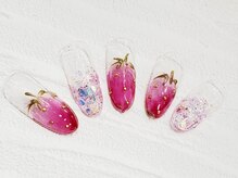 ビーケア 自由が丘店(B.care)/いちごネイル￥6480