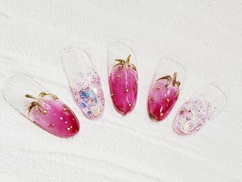 ビーケア 自由が丘店(B.care)/いちごネイル¥6480