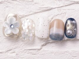 ニュアンス花メタリック¥12550