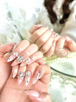 サモパル 滋賀店(beauty salon 3.5.8)の写真/【60分アート+10本長さだし12900円~◎】韓国ネイルやワンホンネイルが得意♪パーツの種類も豊富です☆