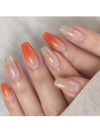 秋ネイル/グラデーションネイル