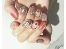 ネイル アヴァンス あべのルシアス店(Nail AVANCE.)/手書きフラワーネイル 太田