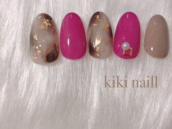 キキネイル たまプラーザ店(kikinail)/秋　大人べっ甲ネイル