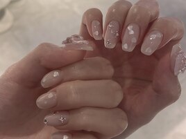 ハートホロネイル