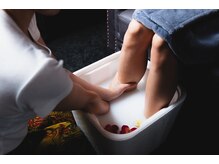 お着替え～フットバス～