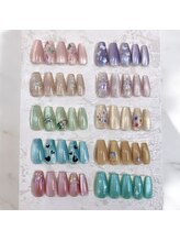 アトリエ エムシー 新富町(Atelier MC)/マグネットネイル+シールアート