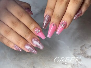 クリーク(CREEK)/ピンクグリッターピンクスカルプ