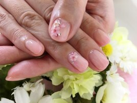 カラーグラデーション☆桜ネイル