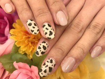 ネイルサロン サクラ(SAKURA)/ダルメシアン柄ネイル