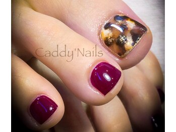 キャディーネイルズ(Caddy' Nails)/大人テイストなレオパード
