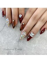 ネイルサロン クール(Nailsalon Coeur)/べっこうネイル　秋ネイル