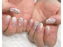 はあとねいる 八戸ラピア店/ホワイトラメグラデネイル