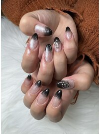 黒グラY2Kネイル