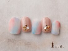 アイネイルズ 横浜EAST店(I-nails)/サマータイダイジュエルネイル