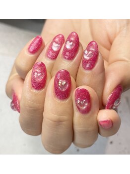 ヘアーアンドネイル ルシア(Hair&Nail Lucia)/ラメとハートで可愛く♪
