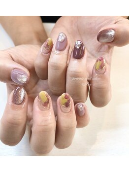 エンビィー(&Bee)/秋ネイル　ニュアンス　春夏秋冬