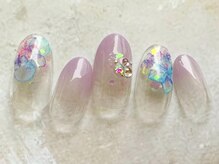アブニール 我孫子店(ＡＶＥＮＩＲ)/紫陽花ネイル新規¥7,260
