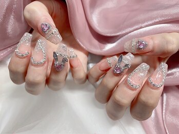 モルフォネイル(Morpho nail)/#キラキラネイル