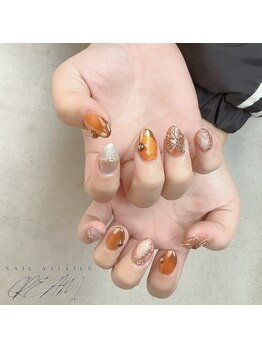 クリーム(Nail Atelier CREAM)/長さだし10本+デザインお任せ