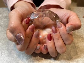 マグネットネイル 春ネイル