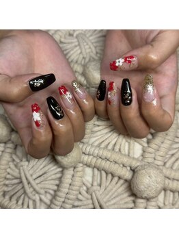 リリフリー(riri Free)/和柄ネイル　正月ネイル