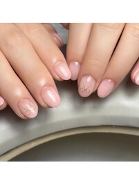 グラデーション/リボン/シンプル