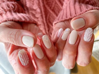 モグネイル(Mogunail)/11.12月定額A ニットネイル