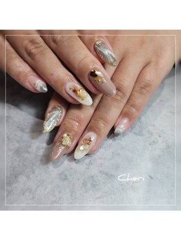 シェリ(Cheri)/秋ネイル　シェル