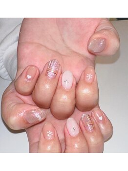 アトリエ ペーニクルス(Atelier Peniculus.)/冬　マグネットネイル　チェック