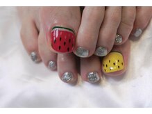 モエネイル(Moe nail)/フットスイカアート