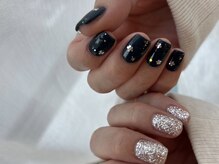 クルネ(QULNE)/お花/ホログラム/フラワー/ラメ