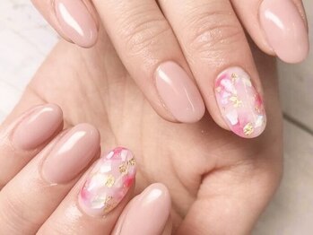 お気軽ビューティエーヴィヒ(Ewig)の写真/【シンプル定額¥4800】お仕事上、派手なネイルができない方も◎爪にやさしいフィルイン対応相談可（無料）!