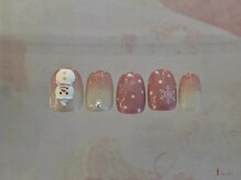 アイネイルズ 横浜WEST店(I-nails)/クリスマス雪だるま¥10480