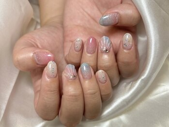 ネイル アヴァンス JR和歌山店(Nail AVANCE.)/【honoka】マーメイドネイル