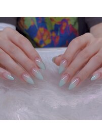 カラーグラデション　長さ出し