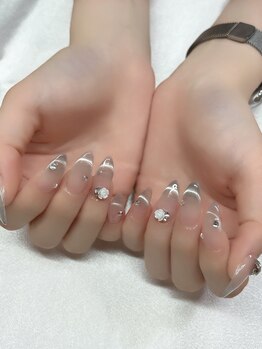 チャンドット(CHAN.)の写真/長さだし可能＊オフィスネイルもキレイに見える長さに調整♪大人女性に人気のサロンで理想の手元へ♪