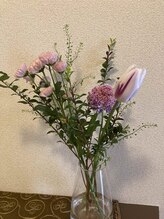理楽整体/お花が玄関を彩ります（＃整体）