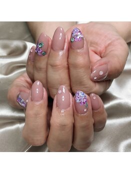 ヒトミネイルズ(Hitomi Nails)/紫陽花n