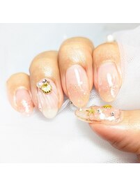 キラキラ シェルネイル