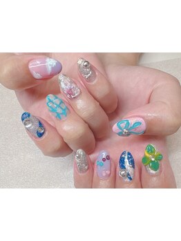 手描きアートが得意なサロン