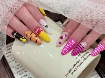 ワンホンネイル 新宿(Rumi Nail)/ポップネイル/カラフル/個性派