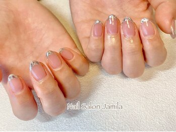 ジャミーラ(Jamila)/ガラスフレンチネイル