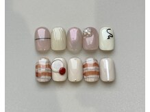 ガレリアエレガンテ KHビル店(GALLARIA Elegante)/パールチェックニュアンスアート