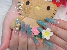 マグネット×フラッシュネイル