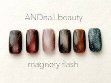 アンドネイル ビューティー(AND nail,beauty)/秋ネイル/マグネティフラッシュ