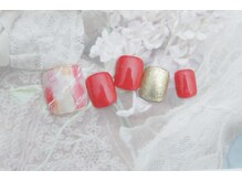 ネイルサロン&スクール ジーナ(GINA)/オレンジが可愛すぎ♪