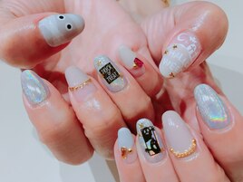ユニコーン×ハロウィンネイル