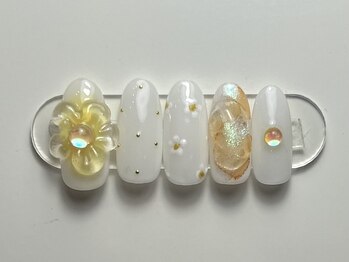 ジョアネイル(JOA Nail)/ぷっくりフラワー/スタッズ/夏