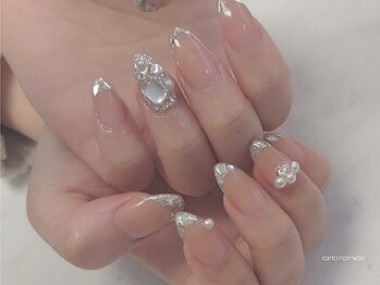 アーブルネイル(arbre nail)/●ガラスフレンチbijou
